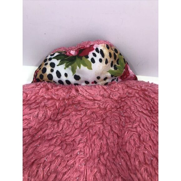 Betsey Johnson Faux Fur Faux Leather Bomber Jacket - Pink/tan, Sz 18mo - Picture 8 of 16